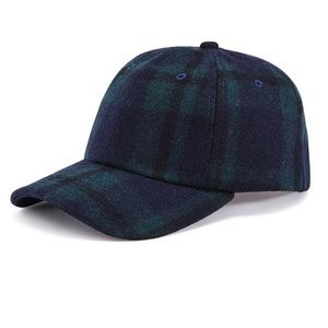 Vineyard Vines Black Watch Plaid Base Ball Hat